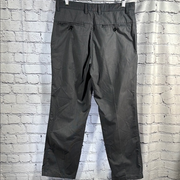 Blue Dress Pants with Straight Leg Cut and Smooth Fabric - Picture 2 of 9